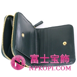 ミュウミュウ MIU MIU 二つ折り財布 財布 サイフ グリーン 5M0522-ST.COCCO-LUX-PETROLIO